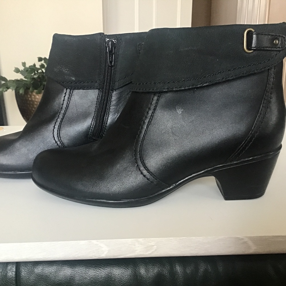 Clark's Black Autumn Winter Ankle Booties